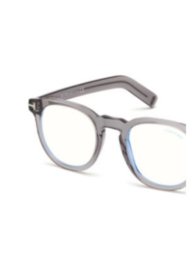 1h可退 TOM FORD 男士太阳镜 FT5629020 SS2024 灰色 圆框眼镜