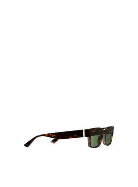 GUCCI 男士眼镜 859609J16912330 SS2026 绿色 矩形框太阳镜