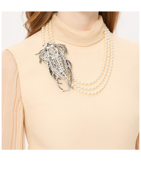 VALENTINO 女士项链 WJ0AJ0AKEANN AW2025 白色 动物图案项链