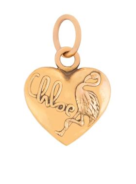 CHLOÉ 女士项链 CH26UK220CB79DA SS2026 金色 火烈鸟心形吊坠