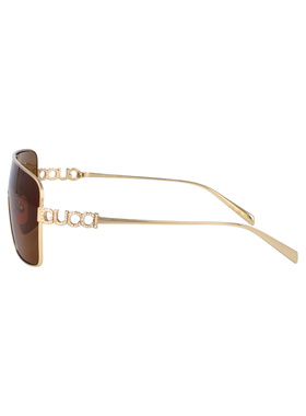 GUCCI 女士太阳镜 GG1936S003 AW2025 咖啡色 太阳镜古驰几何框