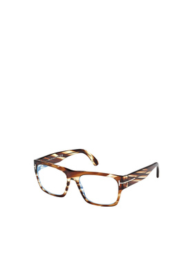 TOM FORD 男士眼镜 FT6035B055 AW2025 棕色 几何平光镜