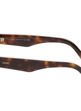 LOEWE 罗意威 女士 棕色 & 金色 Double Frame 太阳镜 LW40119I67