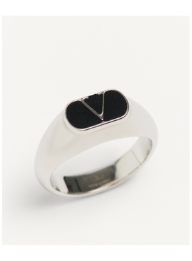 1h可退 valentino 男士 戒指珐琅华伦天奴