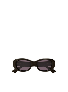 GUCCI 女士太阳镜 GG1829SK004 SS2025 黑色 椭圆形太阳镜古驰