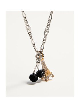 VALENTINO 男士项链 YJ0AL2VTIANR SS2025 银色 吊坠项链