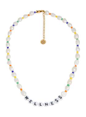 潮奢 SPORTY & RICH 女士 项链 BEIGE米色 珍珠锁骨链时尚舒适