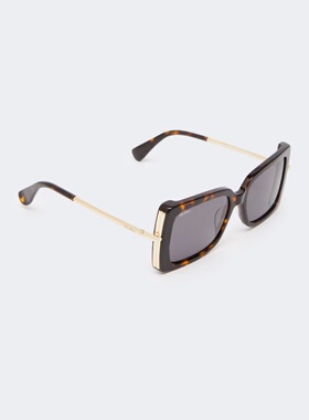 1h可退 MAX MARA 女士眼镜 4801066606002 SS2026 灰色 全框太阳