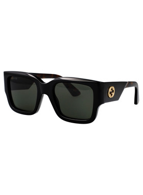 GUCCI 女士眼镜 GG1663S001 AW2025 黑色 几何框古驰配饰太阳镜