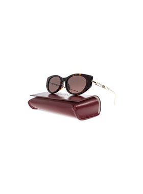 GUCCI 女士太阳镜 840007J07402323 CO 棕色 Cat-eye shaped sung