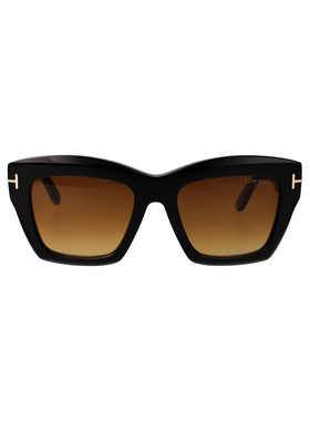 1h可退 TOM FORD 女士眼镜 FT119101F SS2026 黑色 全框太阳镜