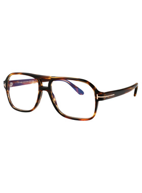 TOM FORD 男士眼镜 FT6058B055 SS2026 棕色 全框平光镜