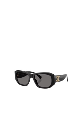 CHANEL 女士太阳镜 CH5554C622T8 CO 黑色 全框太阳镜