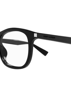 SAINT LAURENT 男士眼镜 SL811001 SS2025 黑色 矩形镜架