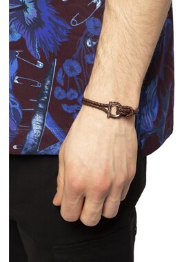 SALVATORE FERRAGAMO 男士手链手镯 770141BRGFRAME712418PELBARK