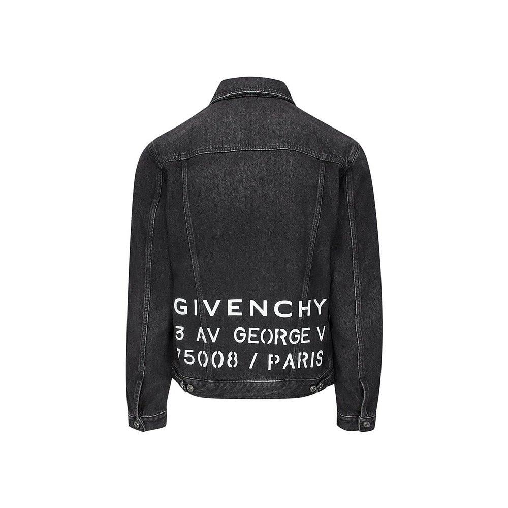 香港直邮givenchy经典标语印花牛仔 天猫国际香港直购夹克