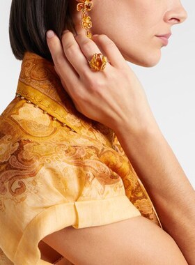 潮奢 ZIMMERMANN 女士 Bloom 精饰戒指 metal金属色 舒适时尚