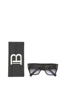 BALMAIN 女士太阳镜 BPS100A56BLKGLD SS2022 黑色 Sunglasses