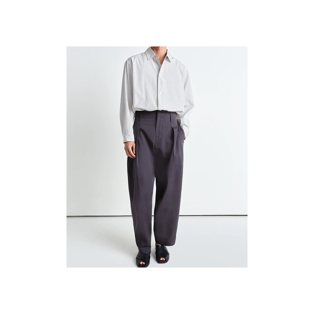 1h可退 LEMAIRE 男士衬衫 SH1177LF1409MU335 SS2025 白新款 - 图0