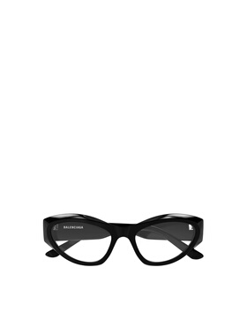 BALENCIAGA 女士眼镜 BB0400O001 SS2025 黑色 全框平光镜