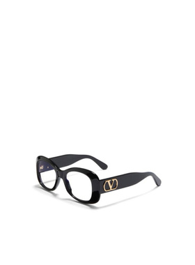 1h可退 VALENTINO 女士眼镜 VLX181A5300 SS2025 黑色 全框平光镜