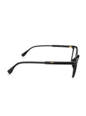 1h可退 FENDI 女士眼镜 FF0466G807 SS2024 黑色 方框平光镜
