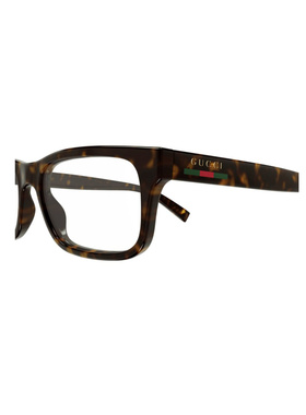GUCCI 男士眼镜 GG1858O002 SS2025 古驰 全框平光镜深棕色