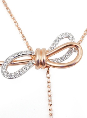 SWAROVSKI Lifelong Bow Y形蝴蝶结项链5447082