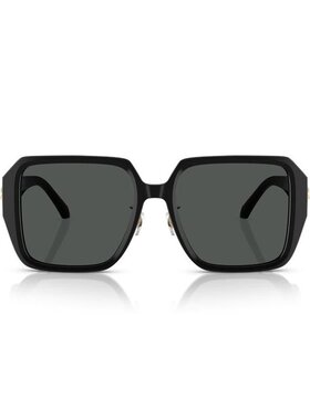 1h可退 VERSACE 女士眼镜 VE4472DGB187 AW2025 黑色 徽标太阳镜