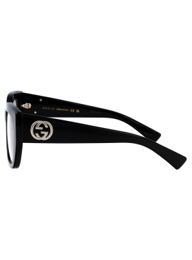 GUCCI 女士眼镜 GG1846O001 SS2025 古驰 全框黑色平光镜