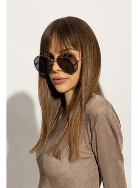 1h可退 奢淘 Chloe 徽标太阳镜 女 CH0186S