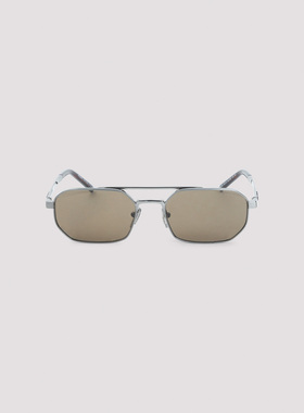 1h可退 PRADA 男士太阳镜 0PRD53S23J90F AW2026 银色 Eyewear Su