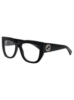 GUCCI 女士眼镜 GG1846O001 SS2025 古驰 全框黑色平光镜
