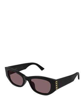 GUCCI 女士眼镜 GG2044SA003 SS2026 古驰 黑色几何太阳镜配饰