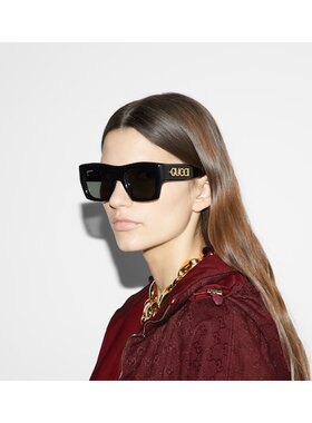1h可退 奢淘 Gucci 方形镜框太阳镜 女 791810J0740古驰