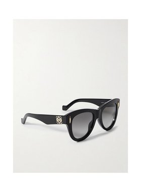 1h可退 潮奢 LOEWE 罗意威 女士 Anagram D形框醋纤太阳眼镜 LW40