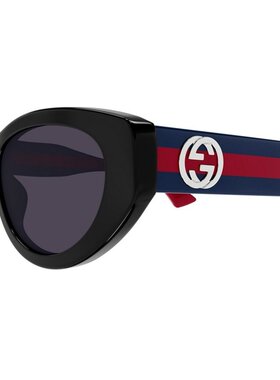 GUCCI 女士太阳镜 GG1862S004 SS2025 古驰 太阳镜黑色全框配饰