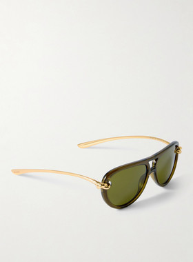 Bottega Veneta 葆蝶家 女士 Eyewear 飞行员镜框太阳镜 BV1418S