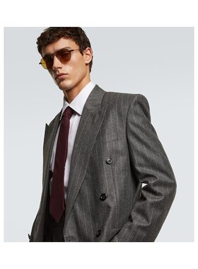 1h可退 潮奢 Saint Laurent 圣罗兰 男士 SL 708 飞行员太阳眼镜