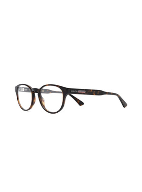 GUCCI 男士眼镜 GG0827O002 SS2026 花色古驰 玳瑁纹圆框眼镜