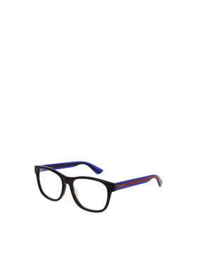 GUCCI 男士眼镜 GG0004OA003 SS2025 紫色 古驰几何框平光镜