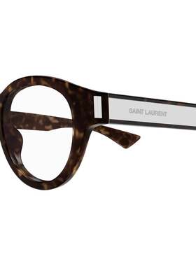 SAINT LAURENT 男士眼镜 SL792002 SS2025 红色 字母细节光学镜架