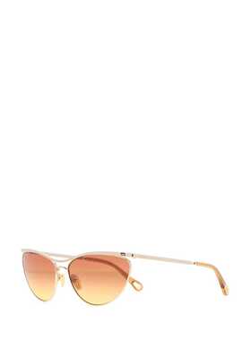 Chloe 蔻依 女士 UMA 金色金属太阳眼镜 CH0386S00462BROWN