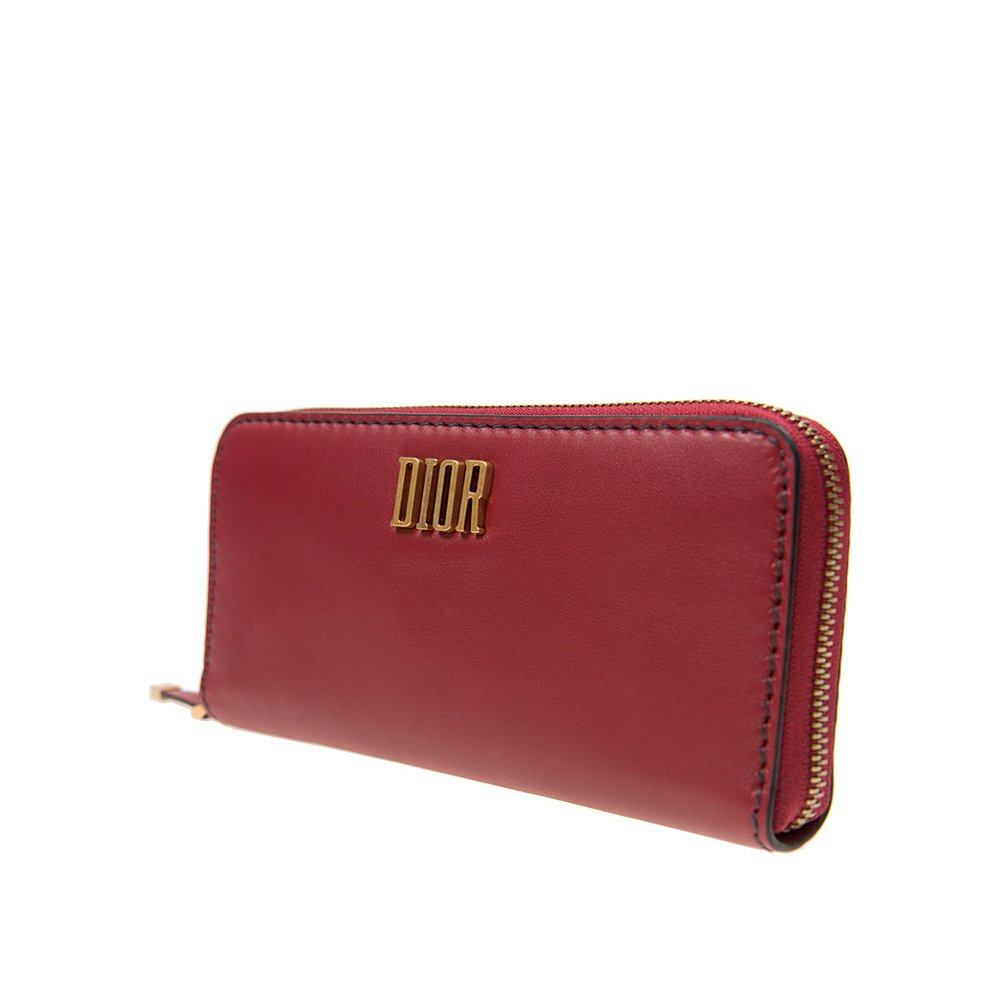 香港直邮dior红色女士钱包 天猫国际香港直购钱包