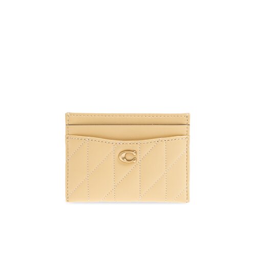 COACH 女士卡包 CM4340B4VN SS2026 黄色 Leather card holder - 图0