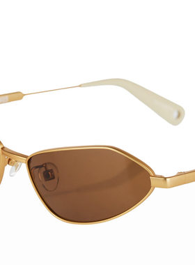 1h可退 JACQUEMUS 女士眼镜 JAC68C1SUN SS2025 棕色