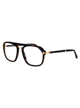 TOM FORD 男士眼镜 FT6086B052 SS2026 米白色 几何框平光镜