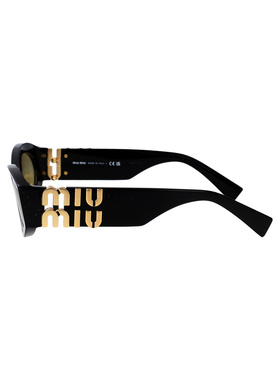 MIU MIU 女士太阳镜 0MU11WS16K10R AW2025 黑色 0MU 11WS