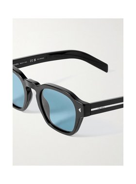 1h可退 潮奢 Prada 普拉达 男士 圆框醋纤太阳眼镜 0PRA16S16K04D