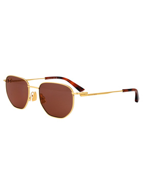 1h可退 BOTTEGA VENETA 女士太阳镜 BV1301S008 SS2026 褐色